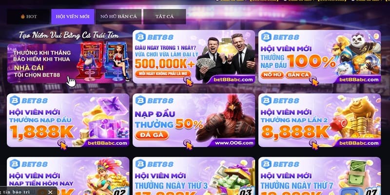 Nạp tiền bet88 cần nắm bắt ưu đãi liên quan