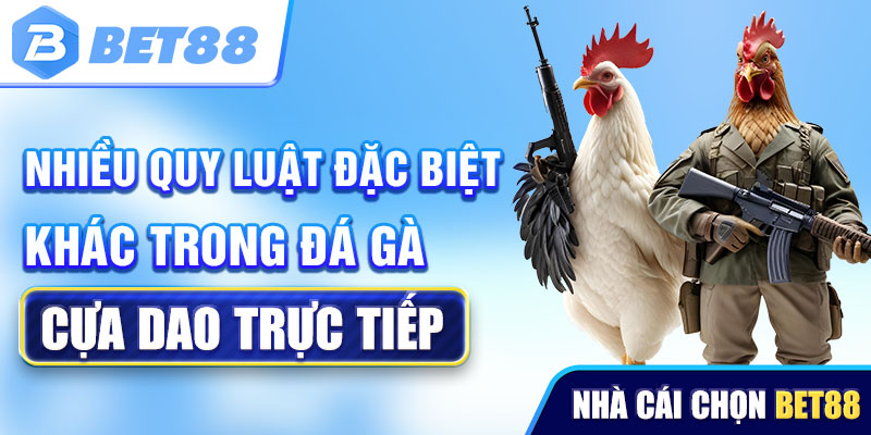 Nhiều quy luật đặc biệt khác trong đá gà cựa dao trực tiếp