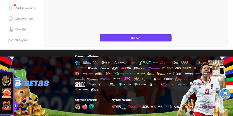 Đánh giá những ưu điểm của giao dịch rút tiền BET88