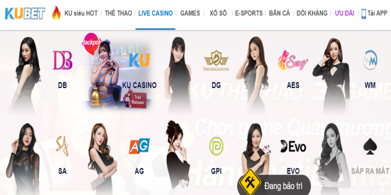 Thế giới game chất lượng tại Live Casino KU